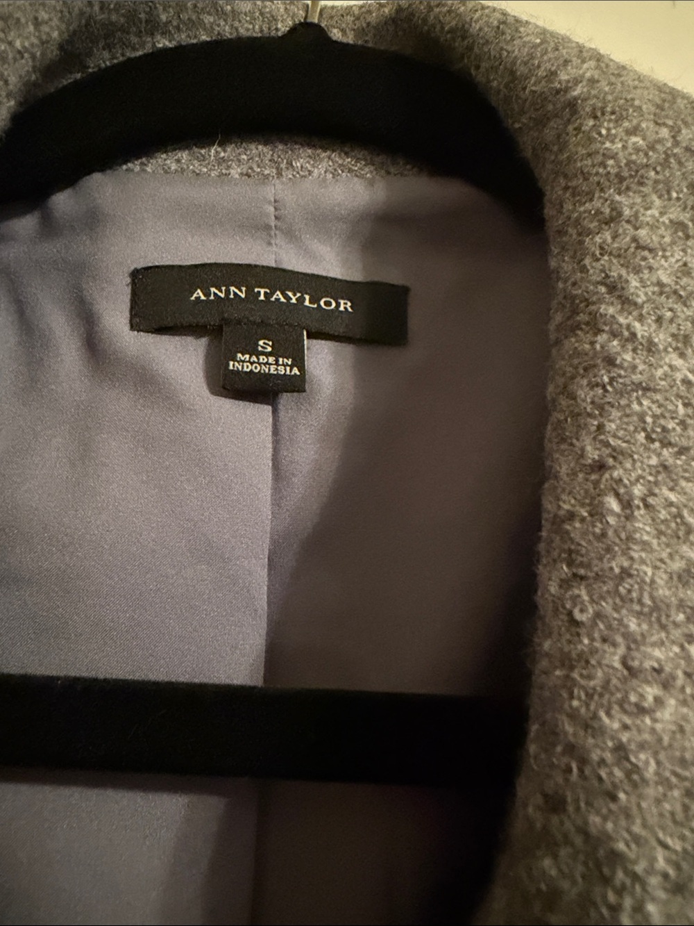Ann Taylor Charcoal Gray Jacket Coat